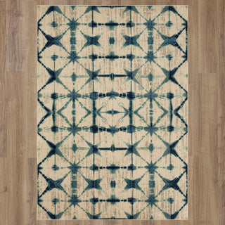 Karastan Expressions Triangle Accordion Beige Area Rug by Scott Living Main Image