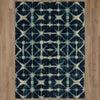 Karastan Expressions Triangle Accordion Indigo Area Rug by Scott Living Main Image