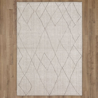 Karastan Tangier Tribal Diamond Silver Area Rug Main Image