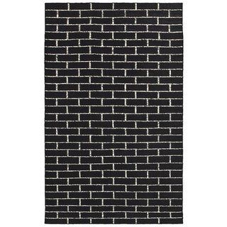 LR Home Tribeca 04312 Black/White Area Rug