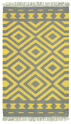 LR Resources Tribeca 04323 Gray/Mustard Hand Woven Area Rug 8' x 10'