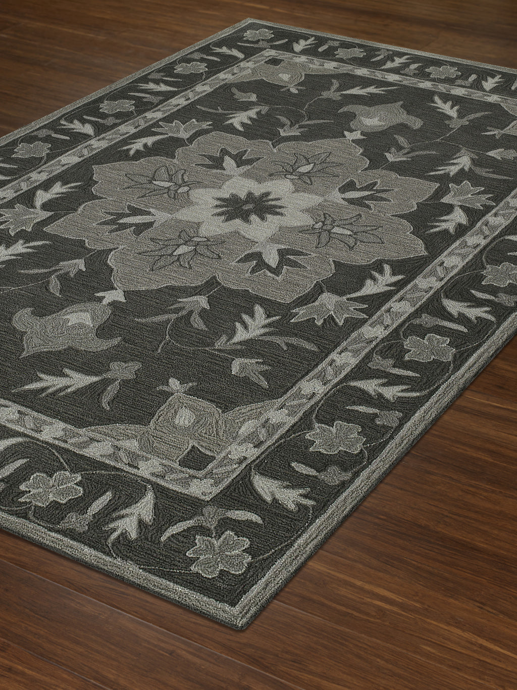 Dalyn Tribeca TB4 Charcoal Area Rug Floor Image Feature