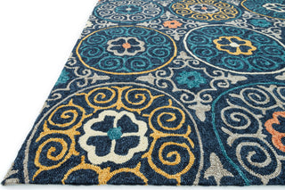 Loloi Tropez TZ-07 Navy / Multi Area Rug Corner Shot