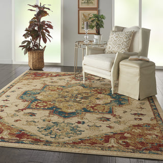 Traditional Vintage TRV01 Ivory Area Rug by Nourison