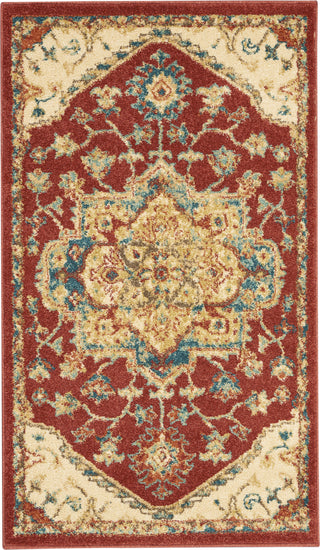 Traditional Vintage TRV01 Red Area Rug by Nourison