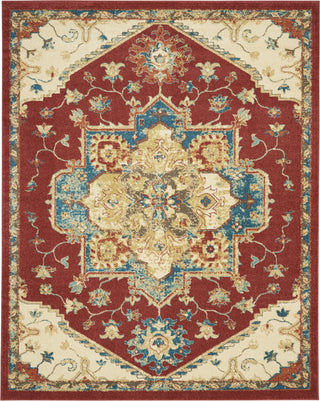 Traditional Vintage TRV01 Red Area Rug by Nourison