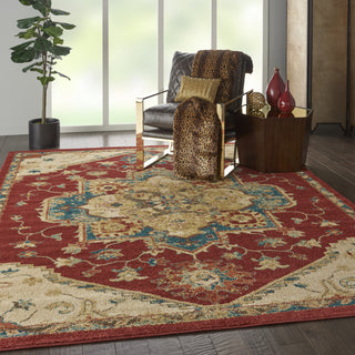 Traditional Vintage TRV01 Red Area Rug by Nourison