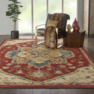 Traditional Vintage TRV01 Red Area Rug by Nourison