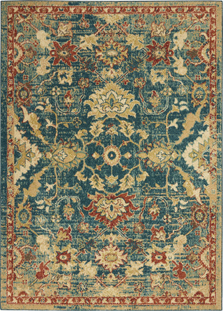 Traditional Vintage TRV02 Teal/Blue Area Rug by Nourison