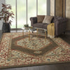 Traditional Vintage TRV03 Brown Area Rug by Nourison