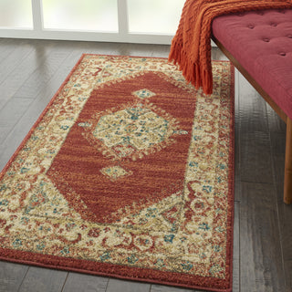 Traditional Vintage TRV03 Red Area Rug by Nourison