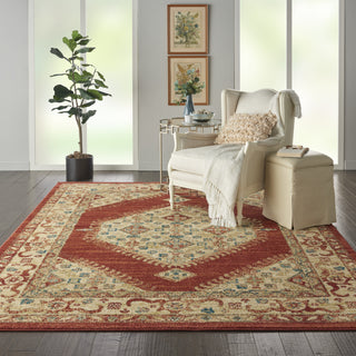 Traditional Vintage TRV03 Red Area Rug by Nourison