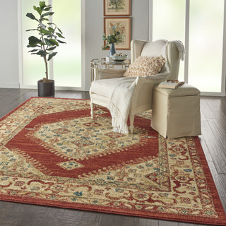 Traditional Vintage TRV03 Red Area Rug by Nourison