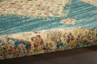 Traditional Vintage TRV03 Teal/Blue Area Rug by Nourison