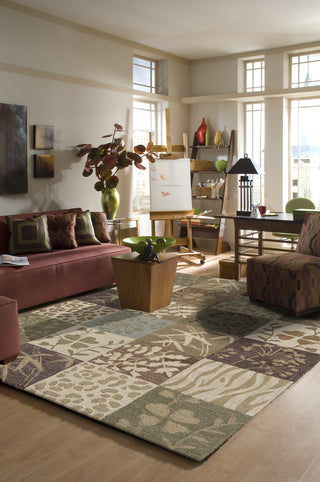 Momeni Transitions TS-12 Multi Area Rug Roomshot Feature