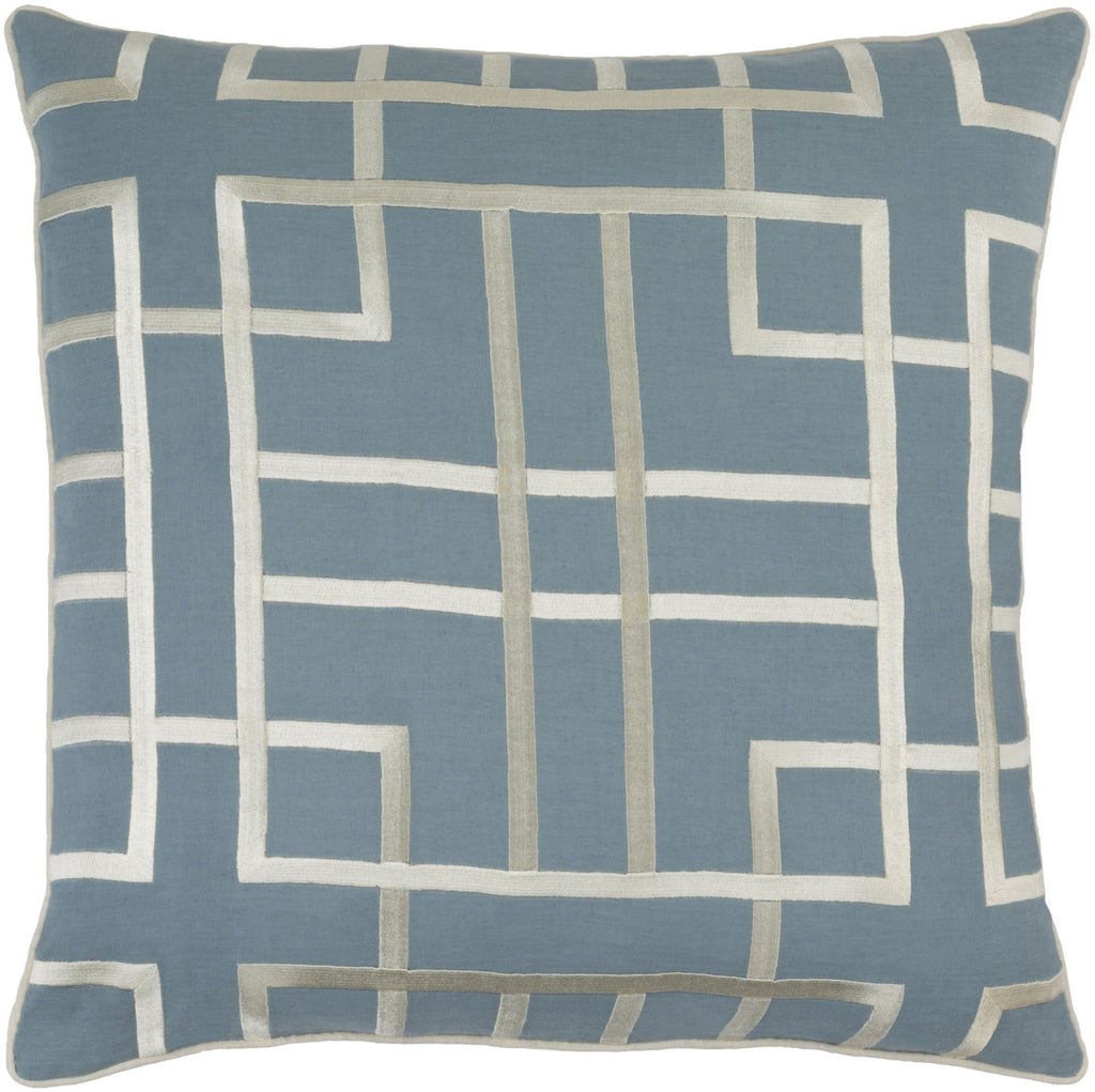 Surya Tate TTE002 Pillow by GlucksteinHome 22 X 22 X 5 Poly filled