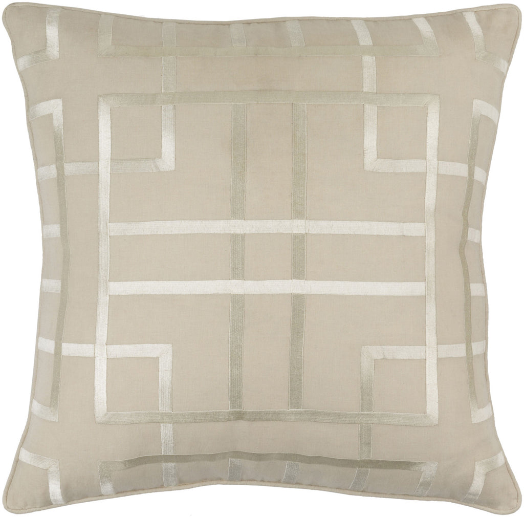 Surya Tate TTE004 Pillow by GlucksteinHome 18 X 18 X 4 Poly filled