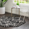 Unique Loom Tucson T-TUSN1 Black Area Rug Octagon Lifestyle Image Feature