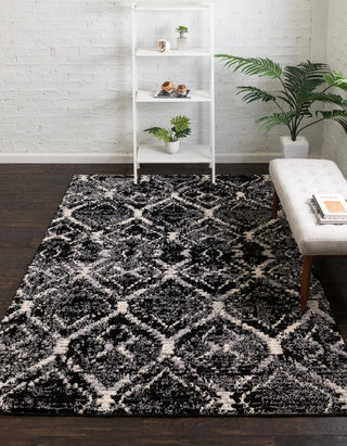 Unique Loom Tucson T-TUSN1 Black Area Rug Rectangle Lifestyle Image