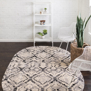 Unique Loom Tucson T-TUSN1 Ivory Area Rug Oval Lifestyle Image