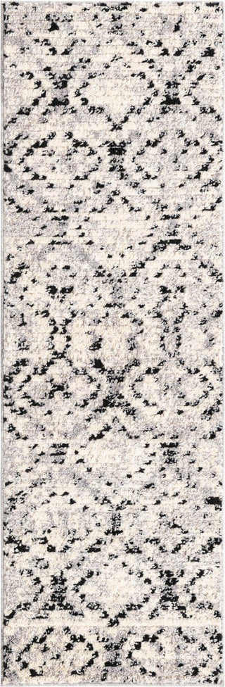 Unique Loom Tucson T-TUSN1 Ivory Area Rug Runner Top-down Image