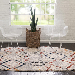 Unique Loom Tucson T-TUSN1 Multi Area Rug Oval Lifestyle Image