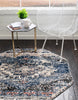 Unique Loom Tucson T-TUSN2 Blue Area Rug Octagon Lifestyle Image