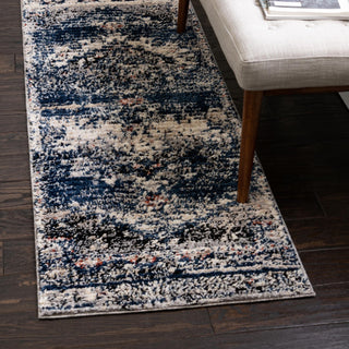 Unique Loom Tucson T-TUSN2 Blue Area Rug Runner Lifestyle Image