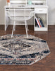 Unique Loom Tucson T-TUSN2 Gray Area Rug Octagon Lifestyle Image