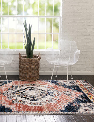 Unique Loom Tucson T-TUSN2 Rust Red Area Rug Rectangle Lifestyle Image