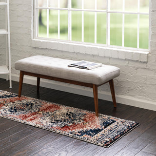 Unique Loom Tucson T-TUSN2 Rust Red Area Rug Runner Lifestyle Image