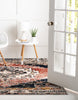 Unique Loom Tucson T-TUSN2 Rust Red Area Rug Square Lifestyle Image