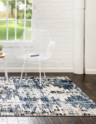 Unique Loom Tucson T-TUSN3 Blue Area Rug Rectangle Lifestyle Image