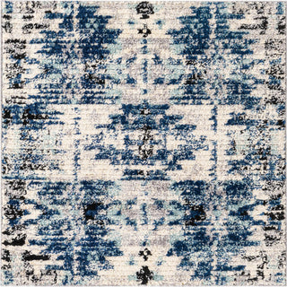 Unique Loom Tucson T-TUSN3 Blue Area Rug Square Top-down Image