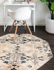 Unique Loom Tucson T-TUSN3 Ivory Area Rug Octagon Lifestyle Image