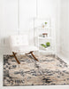 Unique Loom Tucson T-TUSN3 Ivory Area Rug Square Lifestyle Image