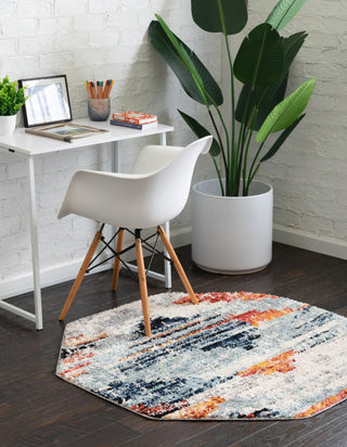 Unique Loom Tucson T-TUSN5 Multi Area Rug Octagon Lifestyle Image Feature