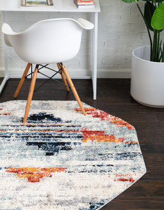 Unique Loom Tucson T-TUSN5 Multi Area Rug Octagon Lifestyle Image