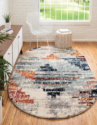 Unique Loom Tucson T-TUSN5 Multi Area Rug Oval Lifestyle Image