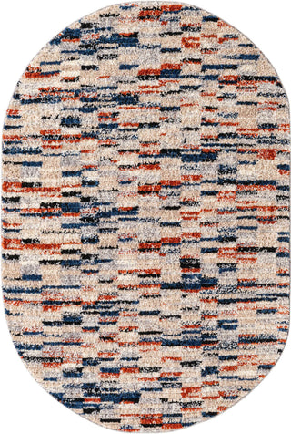 Unique Loom Tucson T-TUSN6 Multi Area Rug Oval Top-down Image