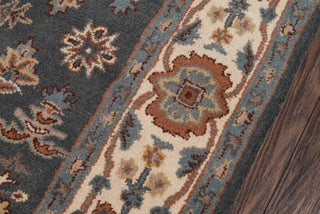 Momeni Tudor TUD-4 Grey Area Rug Corner Shot