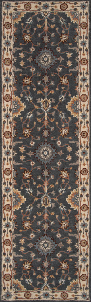 Momeni Tudor TUD-4 Grey Area Rug Closeup