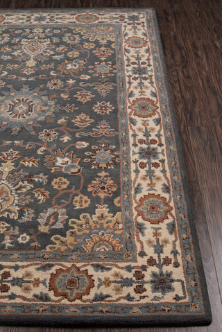 Momeni Tudor TUD-4 Grey Area Rug Detail Shot Feature