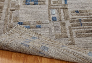 Ancient Boundaries Tunis TUN-08 Natural / Indigo Area Rug Closeup Image