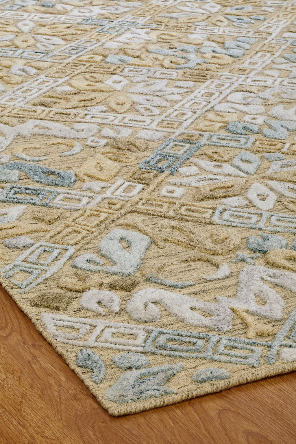 Ancient Boundaries Tunis TUN-10 Gold Area Rug Lifestyle Image Feature