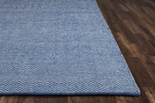 Rizzy Twist TW2922 Blue Area Rug Edge Shot