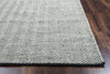 Rizzy Twist TW2966 Black Area Rug Edge Shot