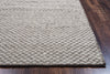Rizzy Twist TW3097 Gray Area Rug Edge Shot