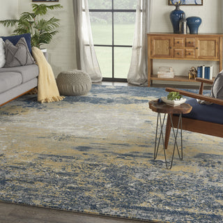 Nourison Twilight TWI22 Navy Gold Area Rug