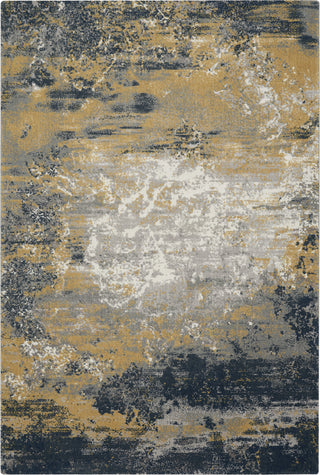 Nourison Twilight TWI22 Navy Gold Area Rug